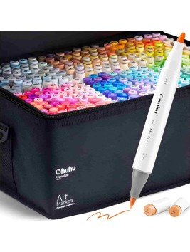 Marcadores al Alcohol Ohuhu Set 320 Colores + 1 Blender Y30-80404-77
