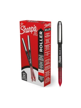 Roller Ball Sharpie Punta 0.5mm Rojo Caja 12 Unidades 2105664