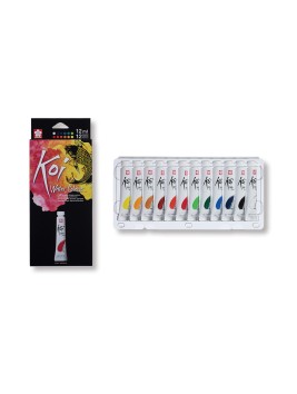 Acuarela en Tubo Sakura Koi Set 12 Colores 12ml XMW12L-12