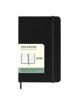 Agenda Moleskine 2026 Vista Semanal + Notas 9x14 cm 8056999274757