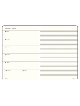 Agenda 2026 Leuchtturm A5 (14,8 x 21 cm) Vista Semanal + Notas 372650