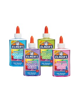 Pegamento Escolar Transparente Colores Elmers 147ml