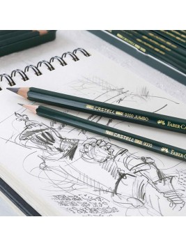 Lápiz Grafito Jumbo Faber Castell 9000 2B FC119302