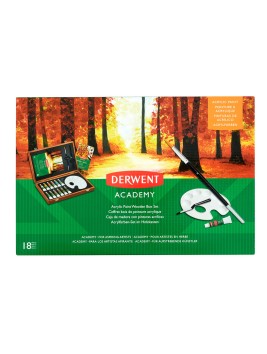 Caja Pintura Acrílica Derwent Academy 18 Piezas 2305674