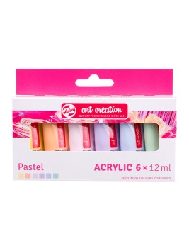 Acrílicos Art Creation Set 6 Colores 12ml Pastel 9021862M