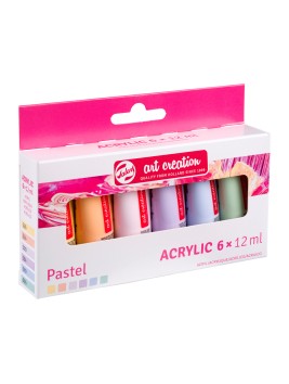 Acrílicos Art Creation Set 6 Colores 12ml Pastel 9021862M
