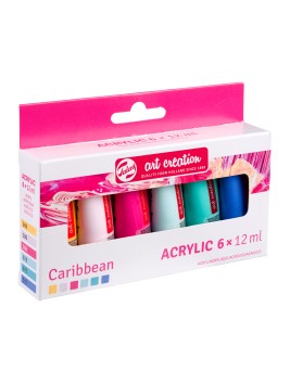Acrílicos Art Creation Set 6 Colores 12ml Caribbean 9021863M
