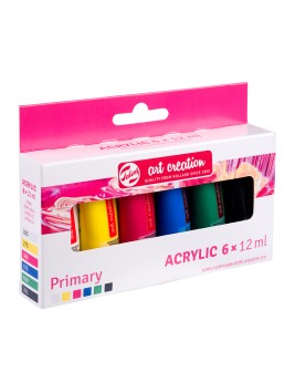 Acrílicos Art Creation Set 6 Colores 12ml Primarios 9021860M