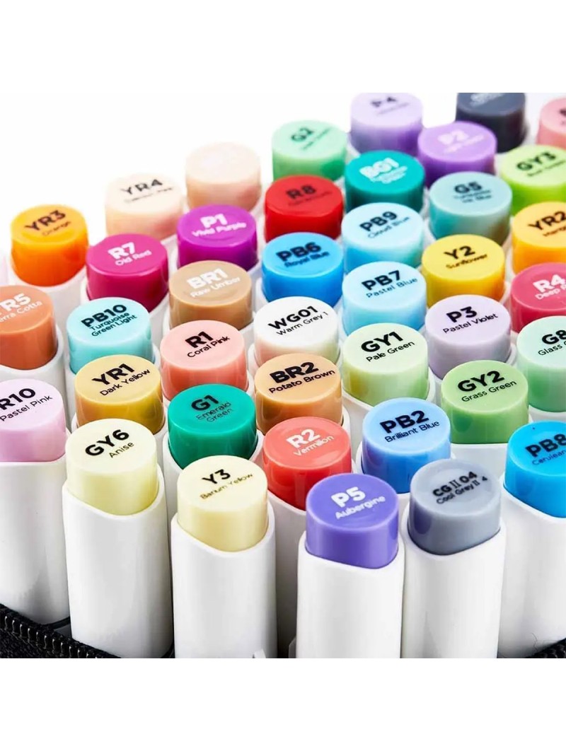 Marcadores al Alcohol Ohuhu Honolulu B Set 72 Colores + 1 Blender Y30-80404-60