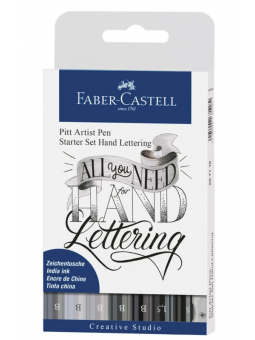Marcadores Pitt Artist Pen Faber Castell Hand Lettering Set FC267118