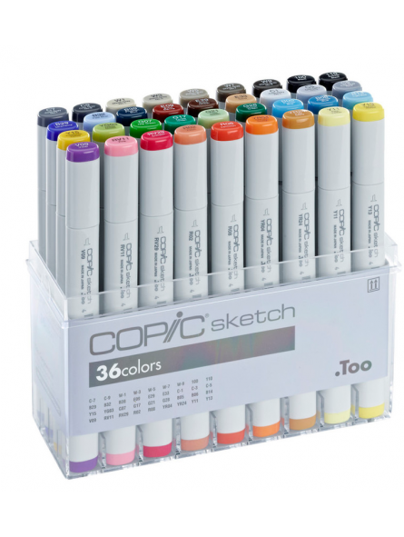 Seguro pastel llave inglesa Marcadores Copic Sketch Set 36 Colores
