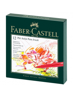 Marcadores Pitt Artist Pen Faber Castell Set 12 FC167146
