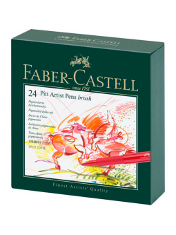 Marcadores Pitt Artist Pen Faber Castell Set 24 FC167147