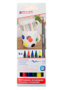 Marcadores Porcelana Edding Punta Pincel Set Colores Básicos 4-4200-6