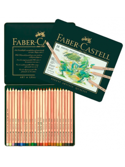 Lápices Pastel Pitt Faber Castell Set 24 Colores FC112124