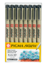 Marcadores Sakura Pigma Brush Set 8 XSDK-BR-8