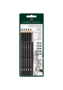 Lápices Grafito Acuarelables Faber Castell Set 5 + Pincel FC117897