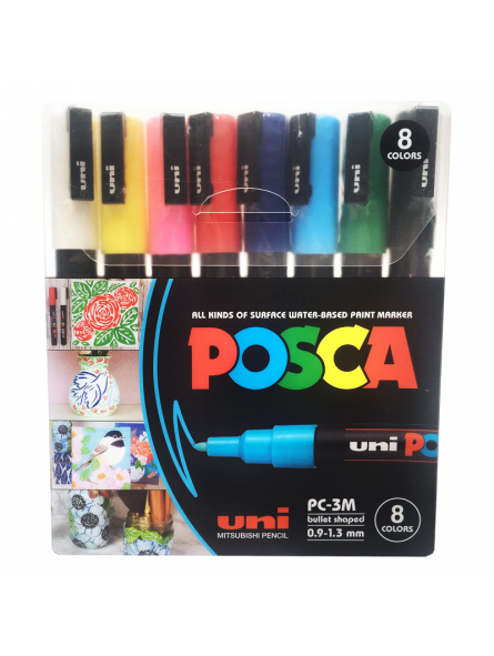 Marcador POSCA PC-8K (Todos los colores) - Negro — Ardo Mayorista