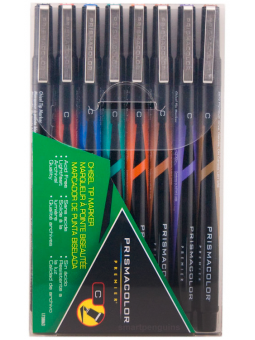 Marcadores Prismacolor Premier Punta Biselada Set 8 Colores 1738863