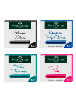 Cartuchos de Tinta Faber Castell 6 unidades
