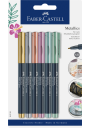 Marcadores Metálicos Faber Castell Set 6 Colores FC160706