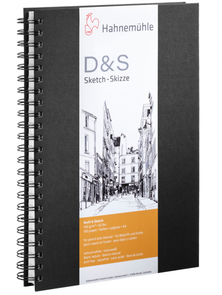 Cuaderno Dibujo Hahnemühle D&S Sketch 140gr A4 80 Hojas