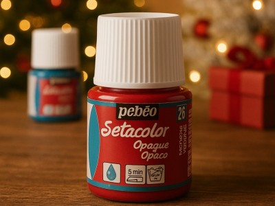 Decoración Navideña con Pintura para Telas Pebeo Setacolor.