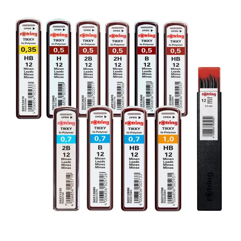 Minas Polímeras Rotring 12 Unidades.webp
