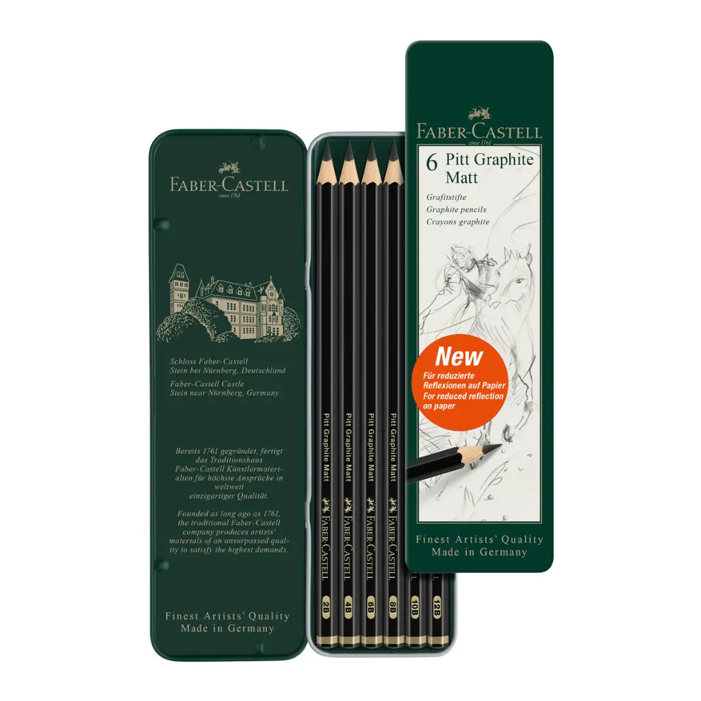 115207_Pitt Graphite Matt pencil, tin of 6_PM3_Office.webp