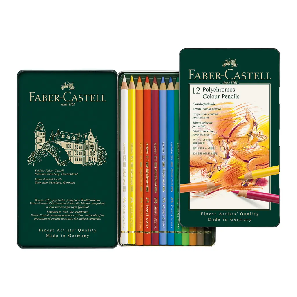 110012_Polychromos colour pencil, tin of 12_PM3_Office.webp
