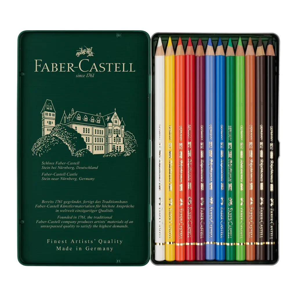 110012_Polychromos colour pencil, tin of 12_PM2_Office.webp