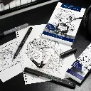 167132_Pitt Artist Pen India in pen, wallet of 4, Manga Black set_PS_Office.webp