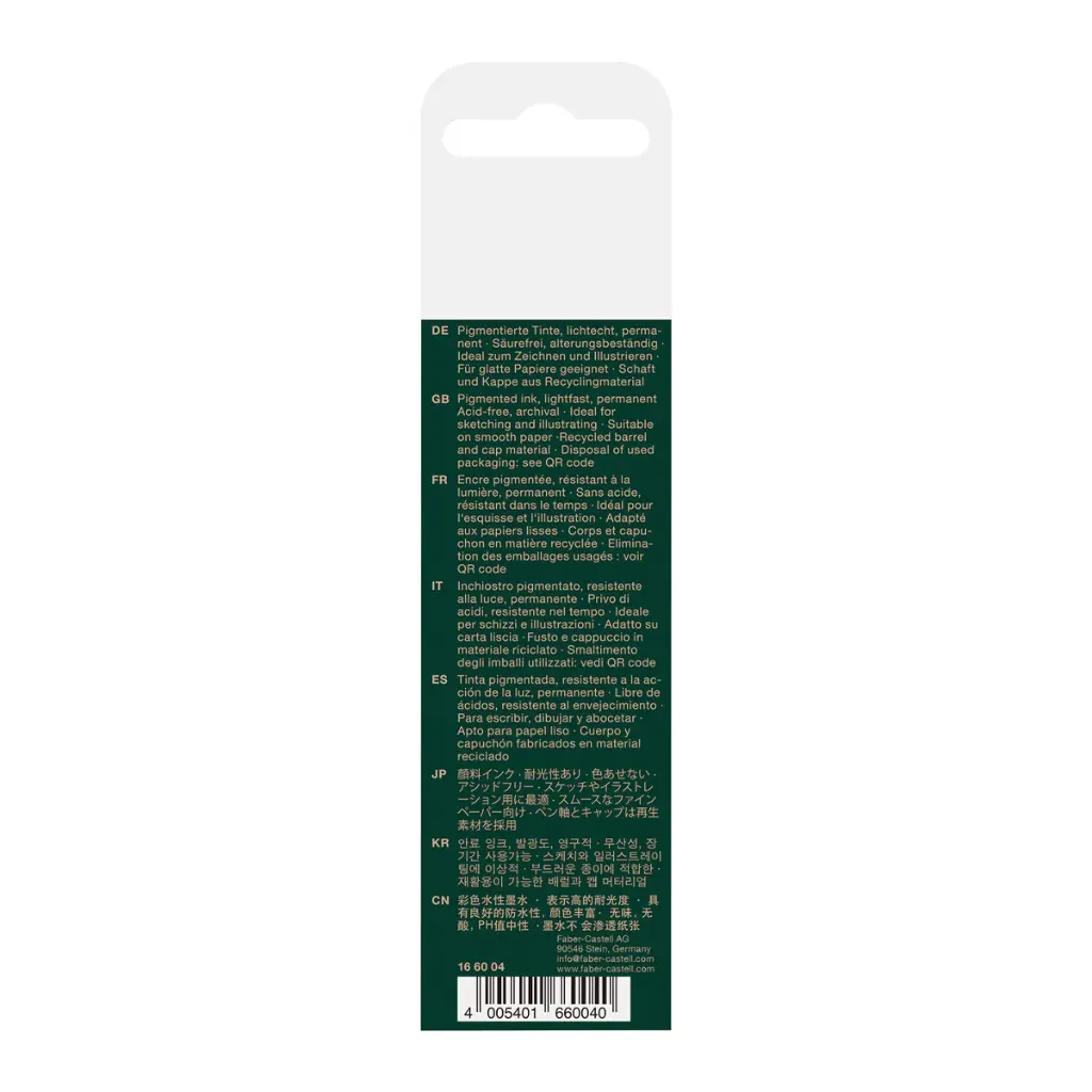 166004_Ecco Pigment Fineliner, wallet of 4, black_PM5_Office.webp
