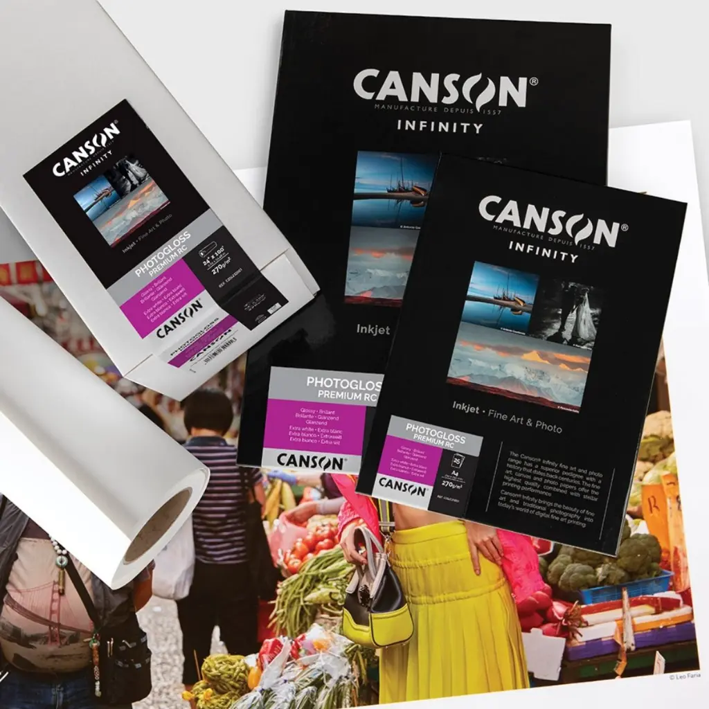 Papel Impresión Digital Canson Infinity Photogloss Premium RC 270gr Brillante.webp