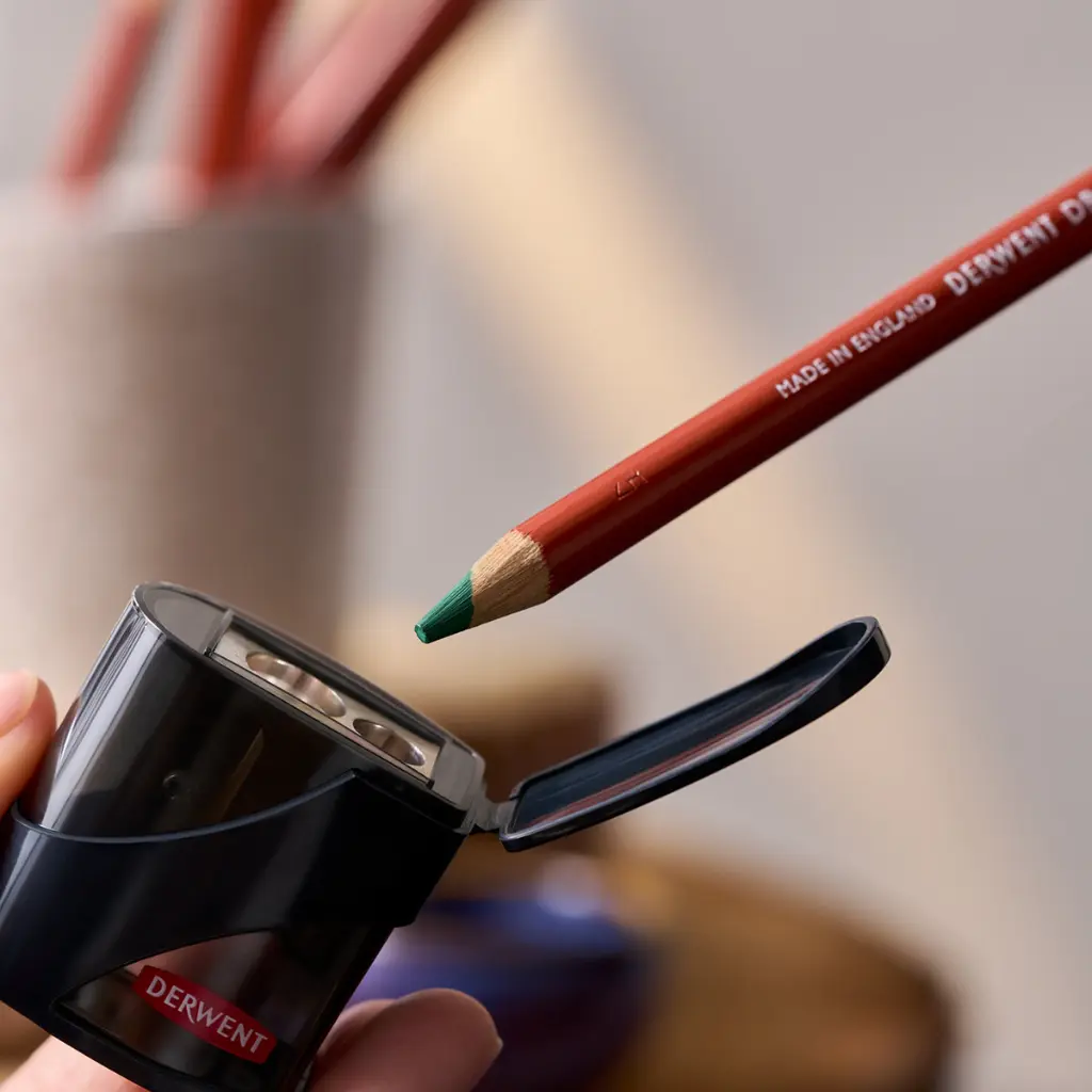 Derwent Drawing Pencils Sharpener Close Up.webp