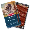 0700671 Derwent Drawing Pencils 12 Tin - Front Open.webp
