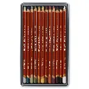 0700671 Derwent Drawing Pencils 12 Tin - Open Tray.webp