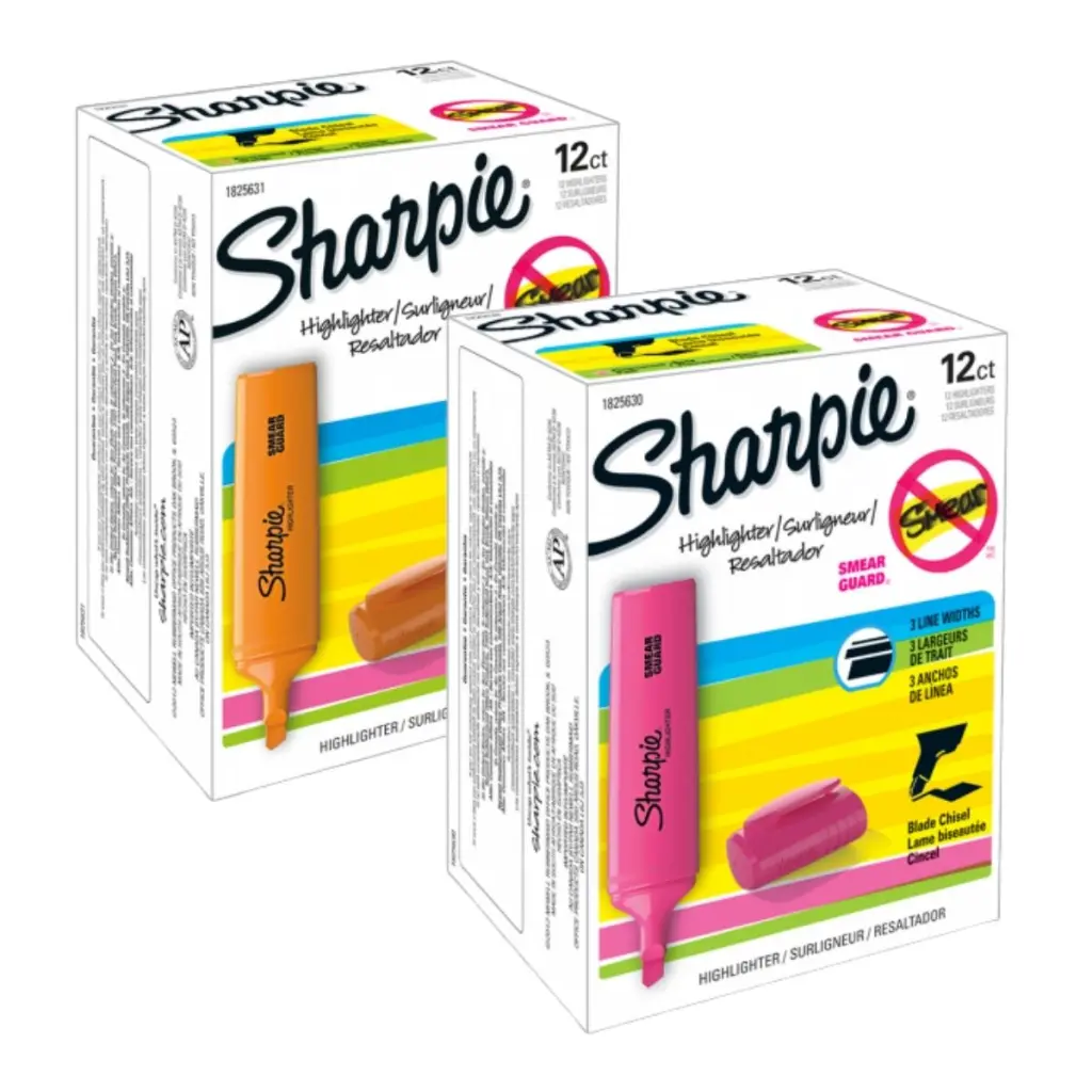Destacadores Sharpie Blade Caja 12 Unidades.webp
