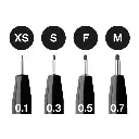 167115_Pitt Artist Pen India ink pen, wallet of 4, black_PM2_Office.webp