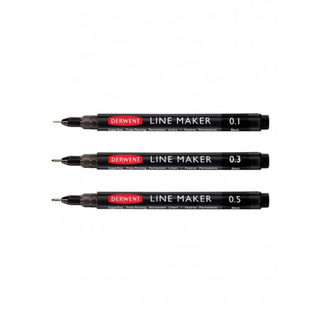[2305560] Tiralíneas Derwent Line Maker Sets (3 Tiralíneas Negros) (2).webp