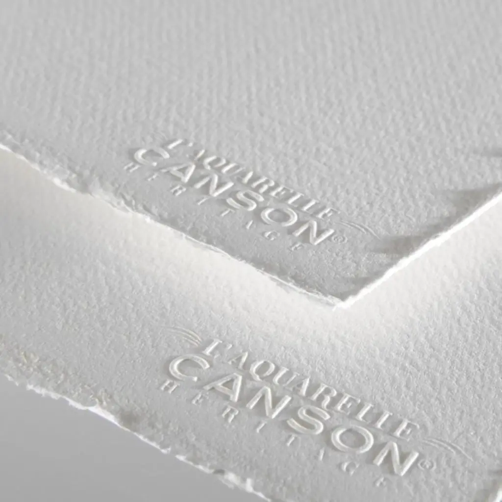 Resma Papel Acuarela Canson Heritage 640gr 56x76cm 5 Pliegos.webp