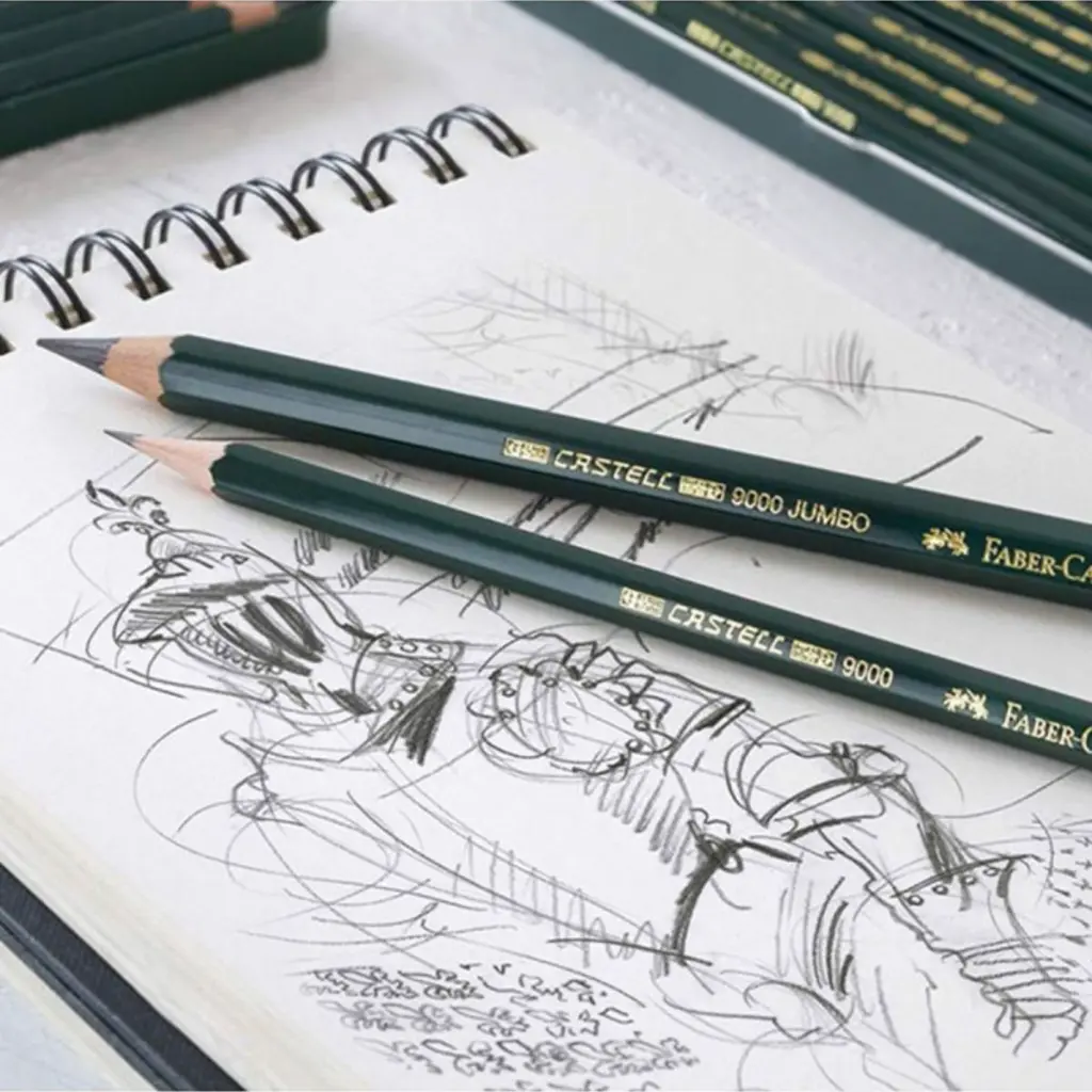 [FC119302] Lápiz Grafito Jumbo Faber Castell 9000 2B (2).webp
