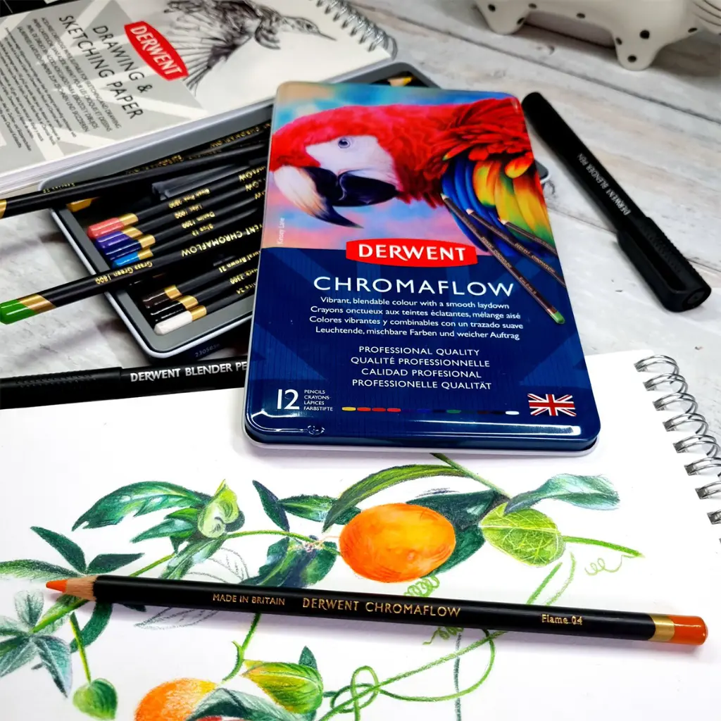 2305856 Derwent Chromaflow 12 Tin Artist Lifestyle Square.webp