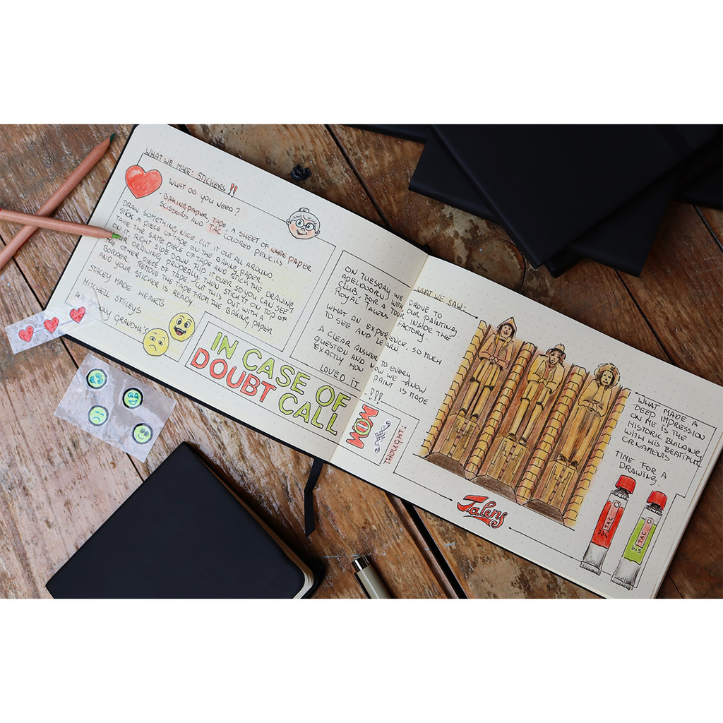 Libreta Art Creation Sketchbook puntos negra-4.webp