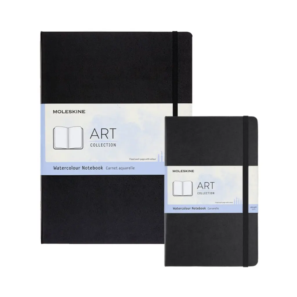 Portada - Libreta para Acuarela Moleskine Negro 200gr Tapa Dura.webp
