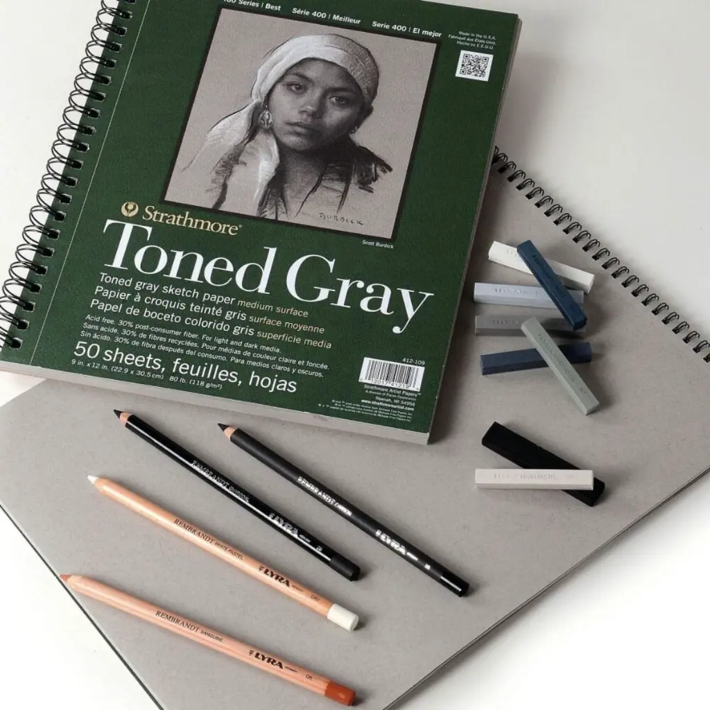 Croquera Dibujo Strathmore Toned Gray 118gr (4).webp