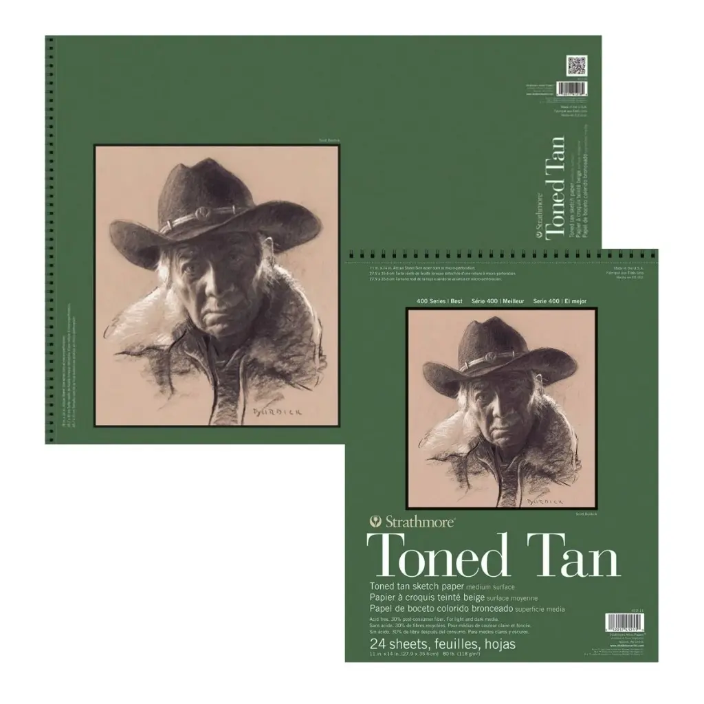 Portada - Croquera Dibujo Strathmore Toned Tan 118gr.webp