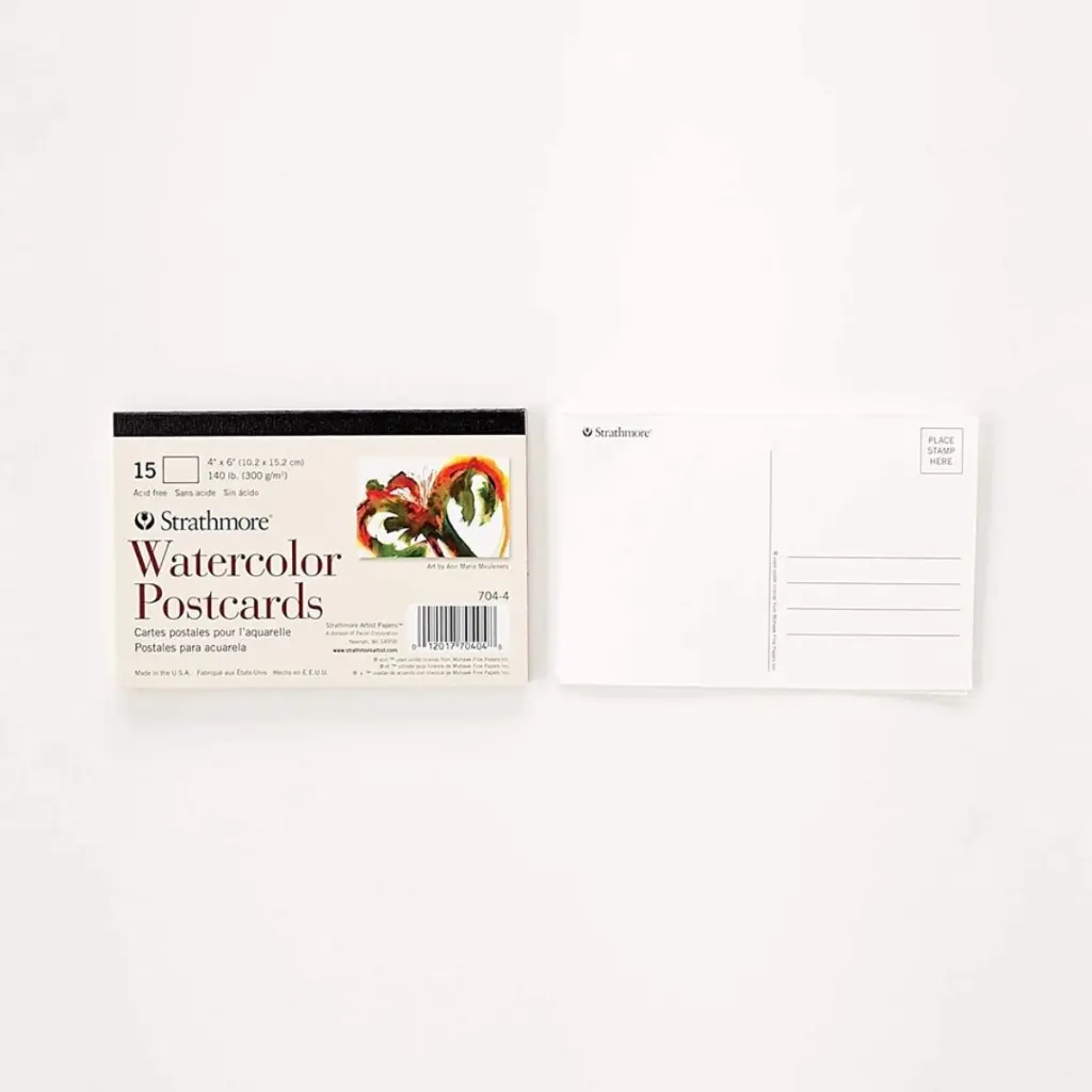 P704-4-1 - Tarjetas Postales de Acuarela Strathmore 300gr 10.2x15.2cm 15 Hojas Acuarela (2).webp