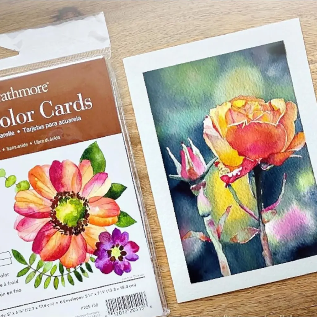 P205-150 - Tarjetas para Acuarela Strathmore 300gr 12.7x17.4cm 6 Hojas + Sobres (2).webp