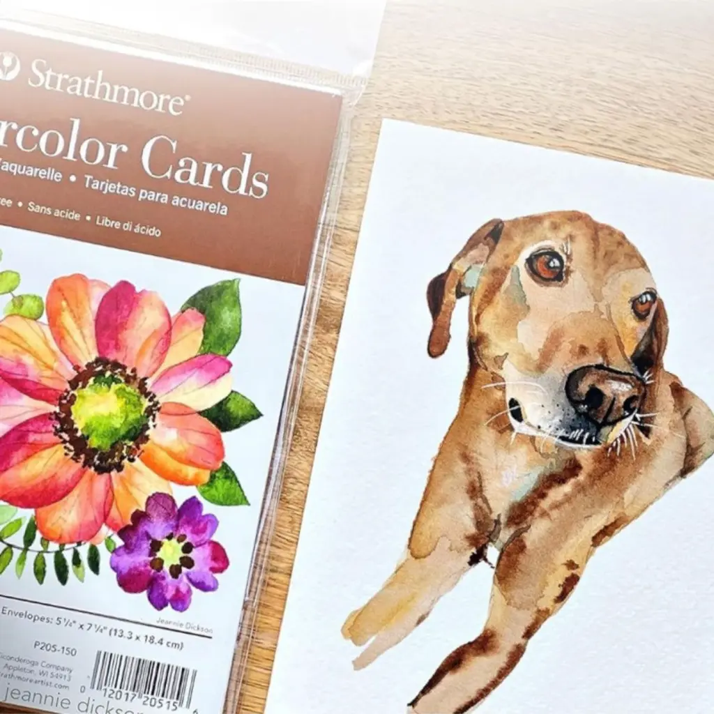 P205-150 - Tarjetas para Acuarela Strathmore 300gr 12.7x17.4cm 6 Hojas + Sobres (3).webp